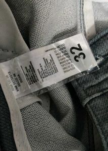 Mens Gray Slim Fit Chinos