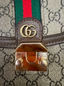 Gucci Monogram Canvas Shoulder Bag