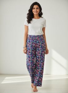 Cute Heart Print Palazzo Pants