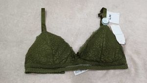 Lace Bralette - Olive Green
