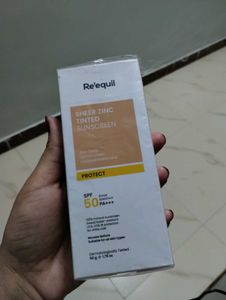Re'equil Sheer Zinc Tinted Sunscreen SPF 50