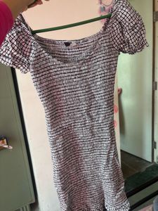 Chic Smocked Gingham Dress