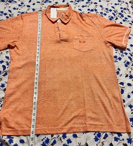 Men’s Collared Shirt Combo – Grey, Orange &amp; Black