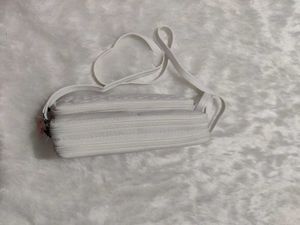 White Quilted Crossbody Bag
