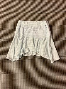 Light Blue Textured Skirt