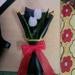 Handmade Crochet Tulip Bouquet