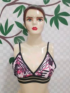 (200)Tropical Print Bralette