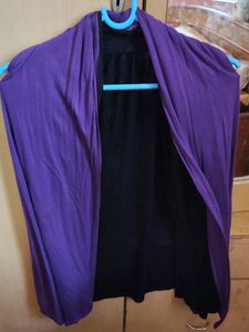 Purple Black Double Side Shrug