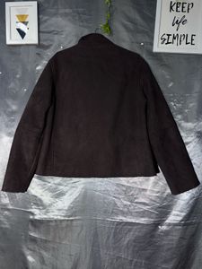 Cozy Brown Faux Suede Jacket