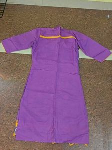 Purple Embroidered Kurta set