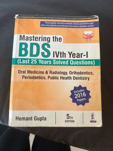 Mastering the BDS IVth Year-I