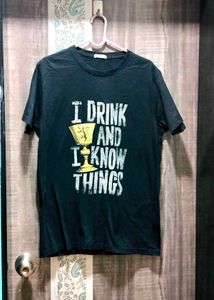 Black Graphic T-Shirt GoT