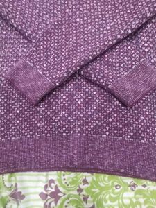 Cozy Purple Knit Sweater