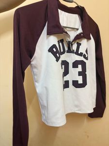 Maroon Long Sleeve Top