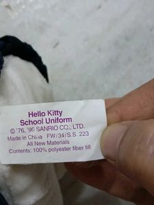 Cute Hello Kitty School Uniform Plush Toy