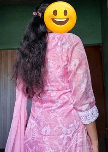 Pink Floral Kurta Set