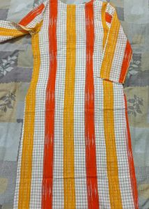 HERE &amp; NOW CHECKED KURTA