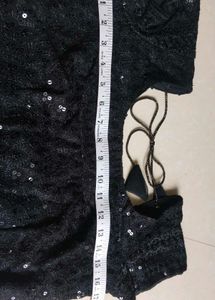 New Black Sequins Blouse | Unused