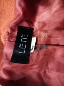 Peach colour blazer for girl