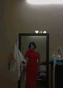 Savana red bodycon dress