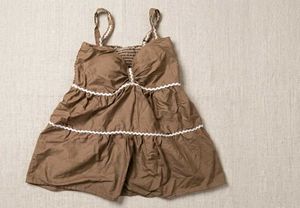 Chic Brown Tiered Camisole Top