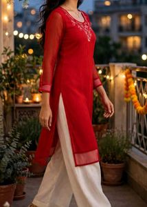 Elegant Red Kurta only