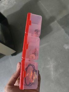 Cute Red Storage Box with Accessories