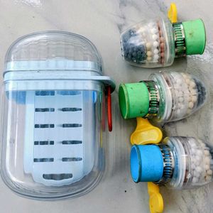 Bathroom Faucet Filters &amp; travel Soap Organizer Co