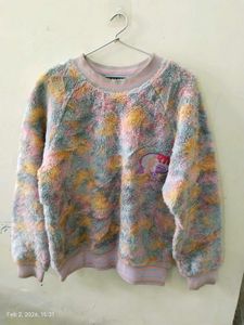 Pastel Fuzzy Pullover Sweater