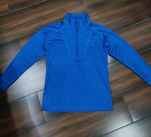 Combo of 2 Blue Athletic Pullover and white tshirt