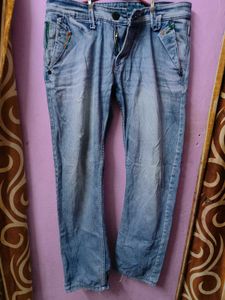 Light Wash Distressed Jeans