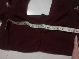 Elegant Maroon Saree