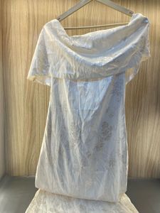 Elegant Cream Ruffle Maxi Dress