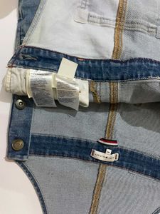 tommy denim dungaree set
