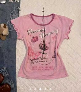 Cute Pink "Memory" Graphic Tee size =M