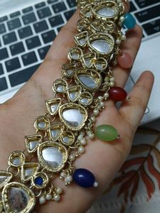 Exquisite look of  Kundan &amp; Pearl Necklace Set