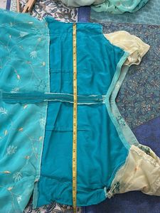 Sky Blue Embroidered Sharara Set