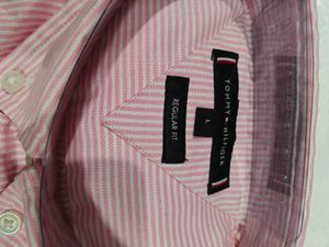 Tommy Hilfiger Pink Striped Oxford Shirt