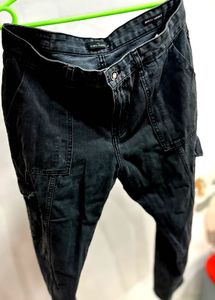 Stylish Grey Cargo Jeans