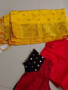 2 blouse and 1 duppatta set