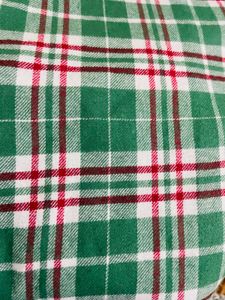 Women Green&amp; White Checked ShirtDress