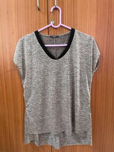 Code by Lifestyle Grey V-Neck Tunic Top