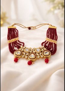 Exquisite Kundan Polki Necklace & Earring Set