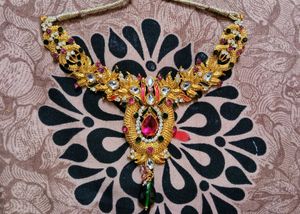 Pink &amp; Green Royal Jewellery Set
