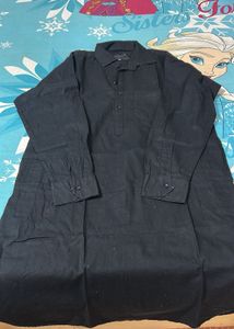 Black Color Men Kurta