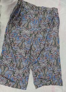 Fig Paisley Print Culottes with Insert Pockets