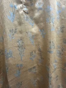 Elegant Yellow Floral Print Kurta