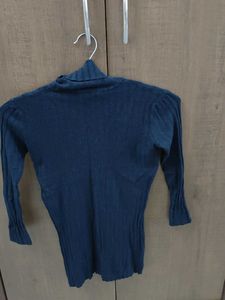 Navy Turtleneck Sweater