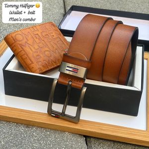 Tommy Hilfiger Belt & Wallet Combo
