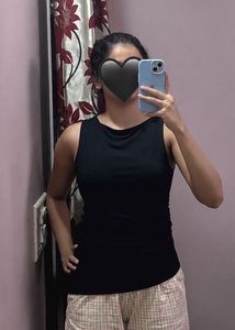 H&M Black Sleeveless Fitted Top | New with Tag